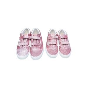 Mommy & Me - Vans Old Skool Rose Gold Glitter Sneakers 6.5/4.5
